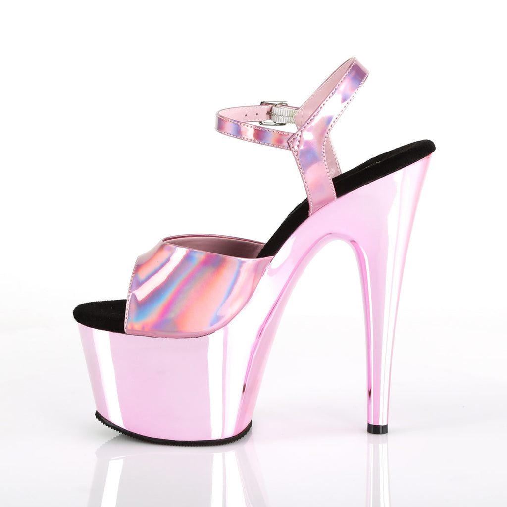 7" Heel, 2 3/4" PF Ankle Strap Sandal Pleaser Pleaser ADORE/709HGCH