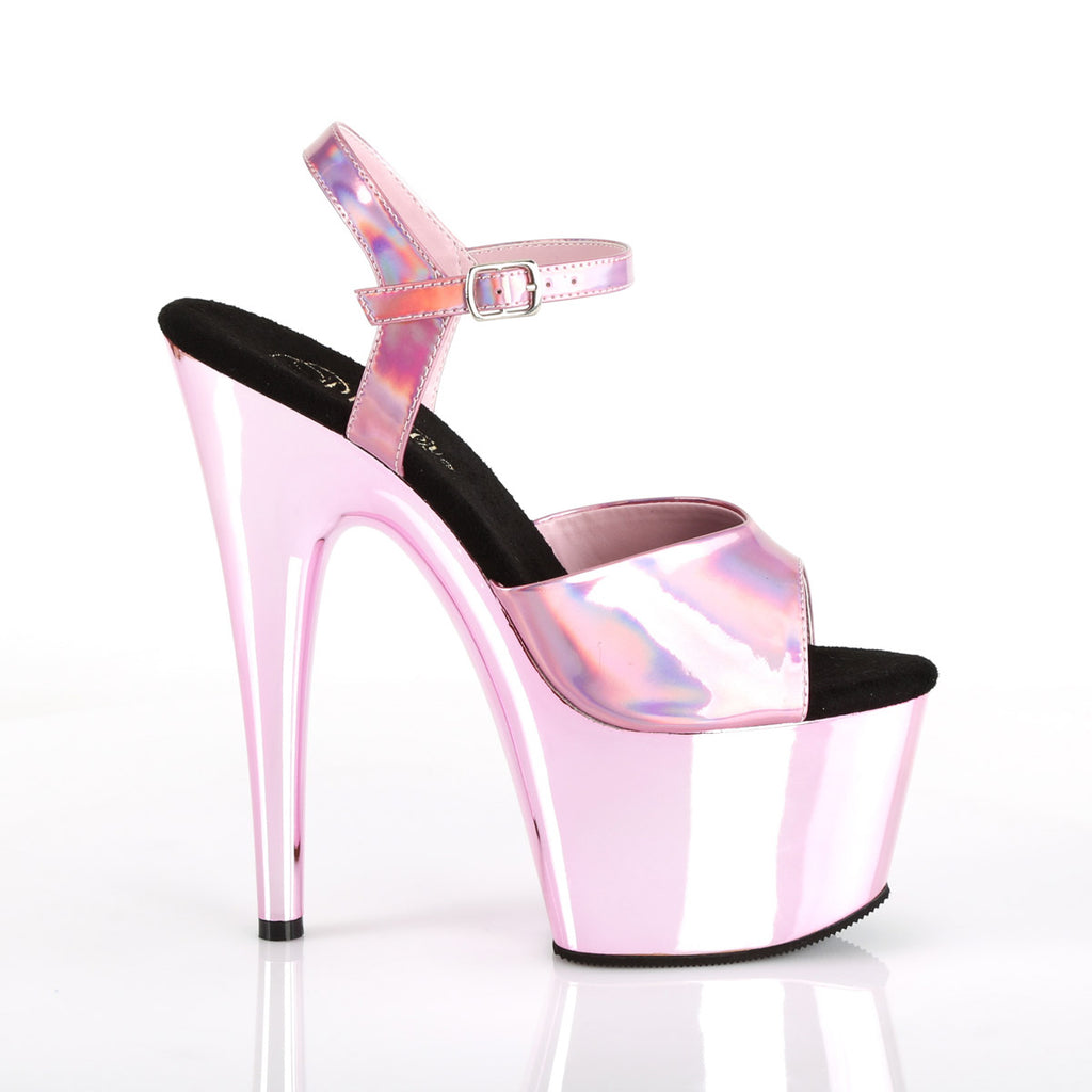 7" Heel, 2 3/4" PF Ankle Strap Sandal Pleaser Pleaser ADORE/709HGCH