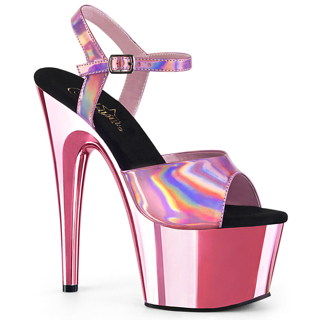 7" Heel, 2 3/4" PF Ankle Strap Sandal Pleaser Pleaser ADORE/709HGCH