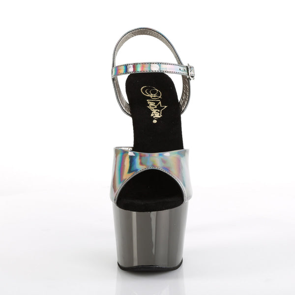 7" Heel, 2 3/4" PF Ankle Strap Sandal Pleaser Pleaser ADORE/709HGCH
