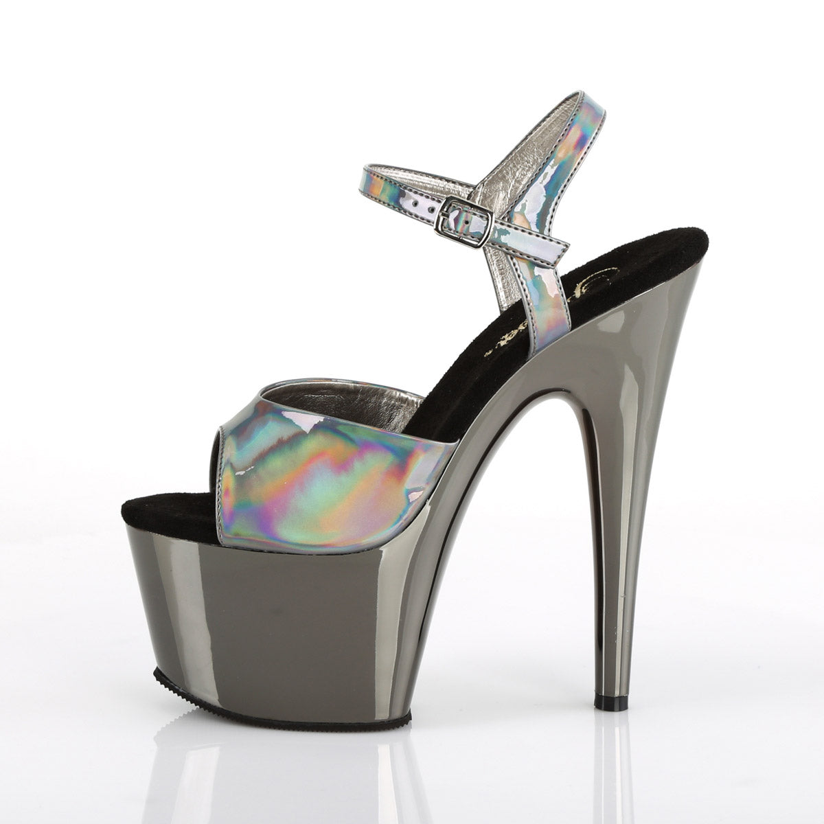 7" Heel, 2 3/4" PF Ankle Strap Sandal Pleaser Pleaser ADORE/709HGCH
