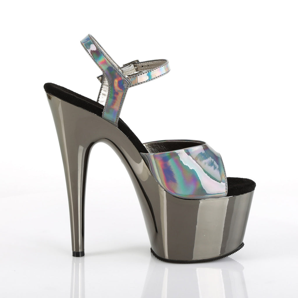 7" Heel, 2 3/4" PF Ankle Strap Sandal Pleaser Pleaser ADORE/709HGCH