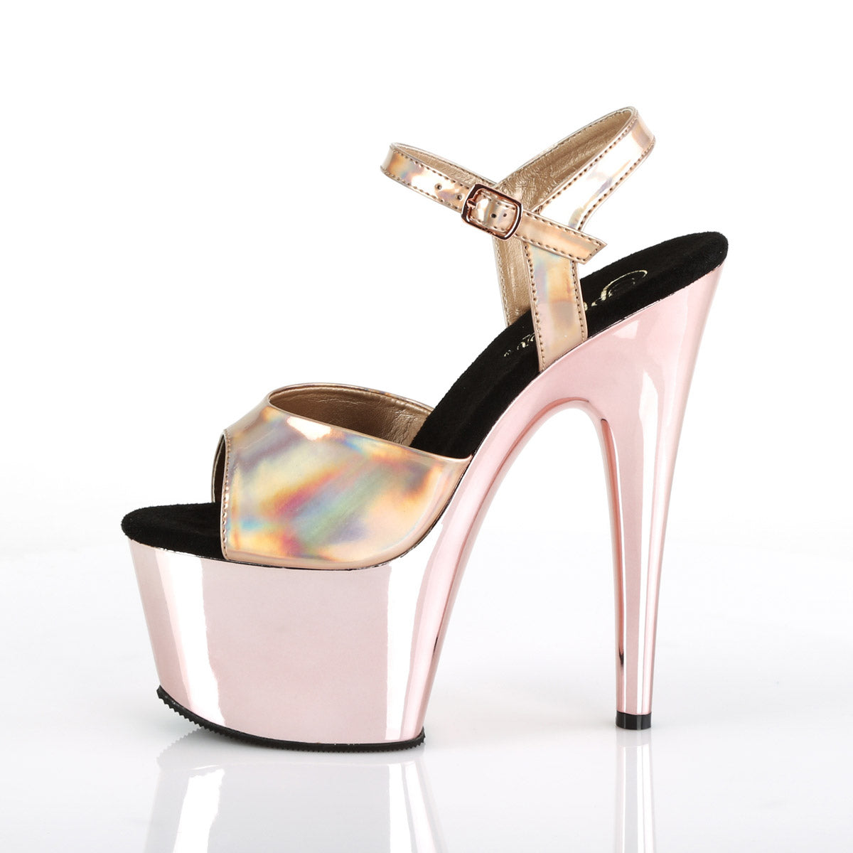 7" Heel, 2 3/4" PF Ankle Strap Sandal Pleaser Pleaser ADORE/709HGCH