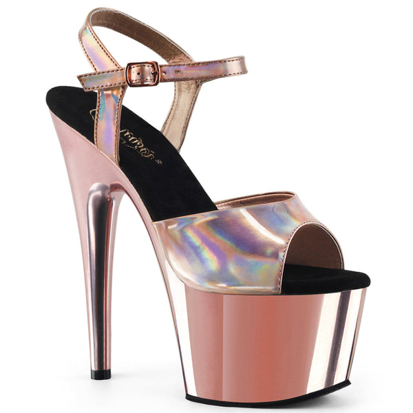 7" Heel, 2 3/4" PF Ankle Strap Sandal Pleaser Pleaser ADORE/709HGCH