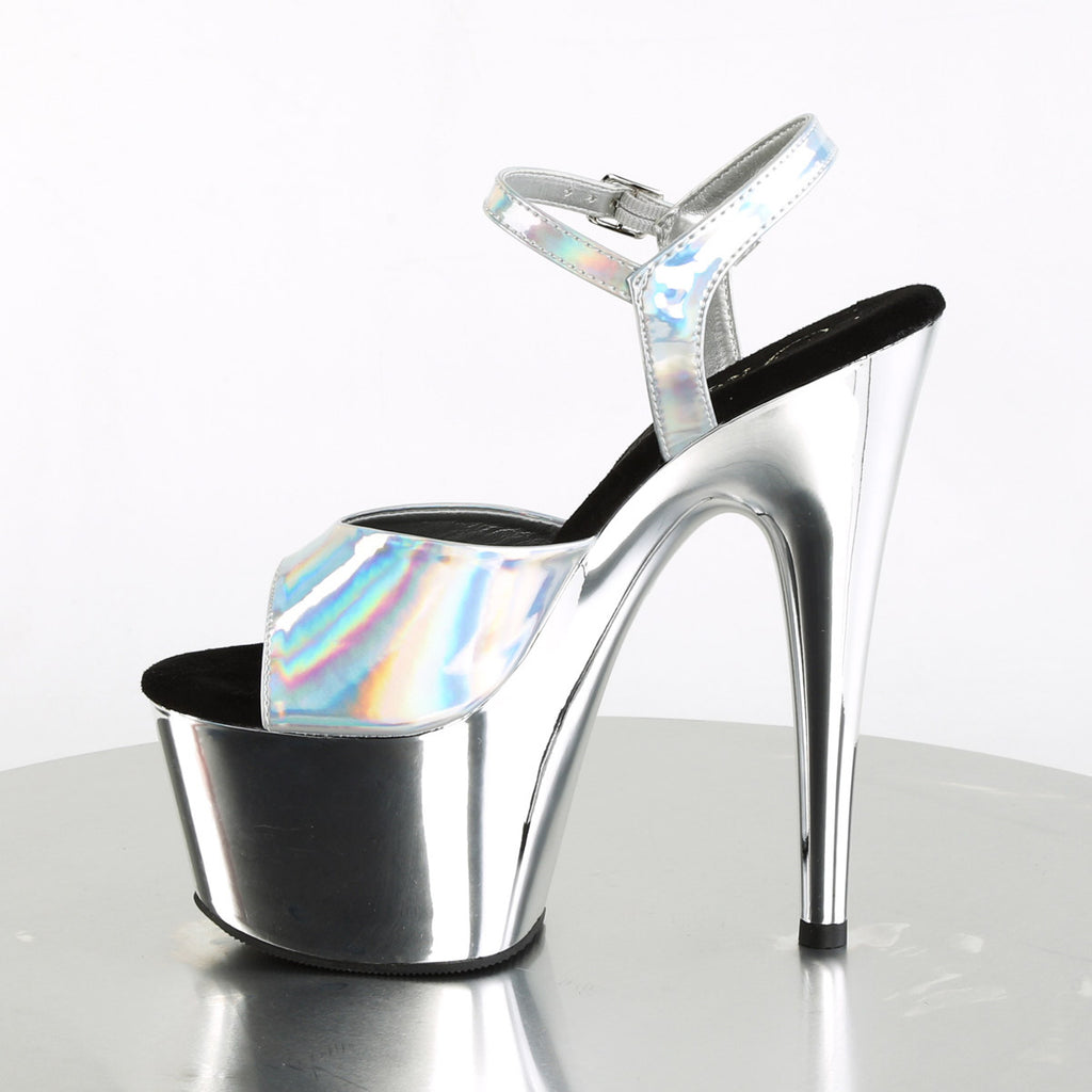 7" Heel, 2 3/4" PF Ankle Strap Sandal Pleaser Pleaser ADORE/709HGCH