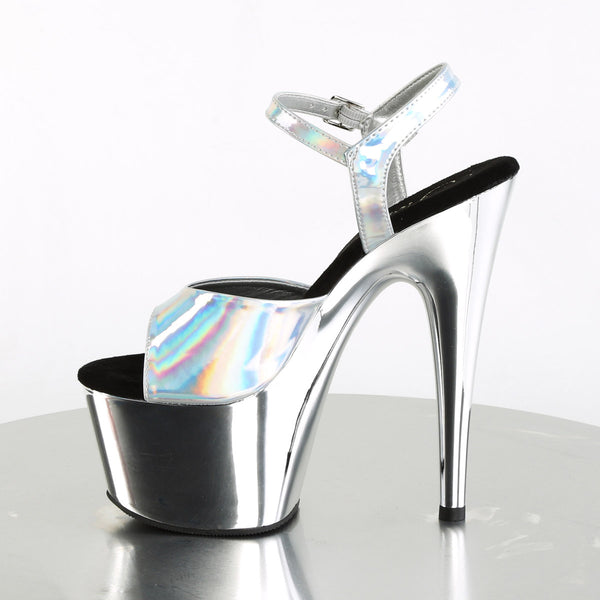 7" Heel, 2 3/4" PF Ankle Strap Sandal Pleaser Pleaser ADORE/709HGCH