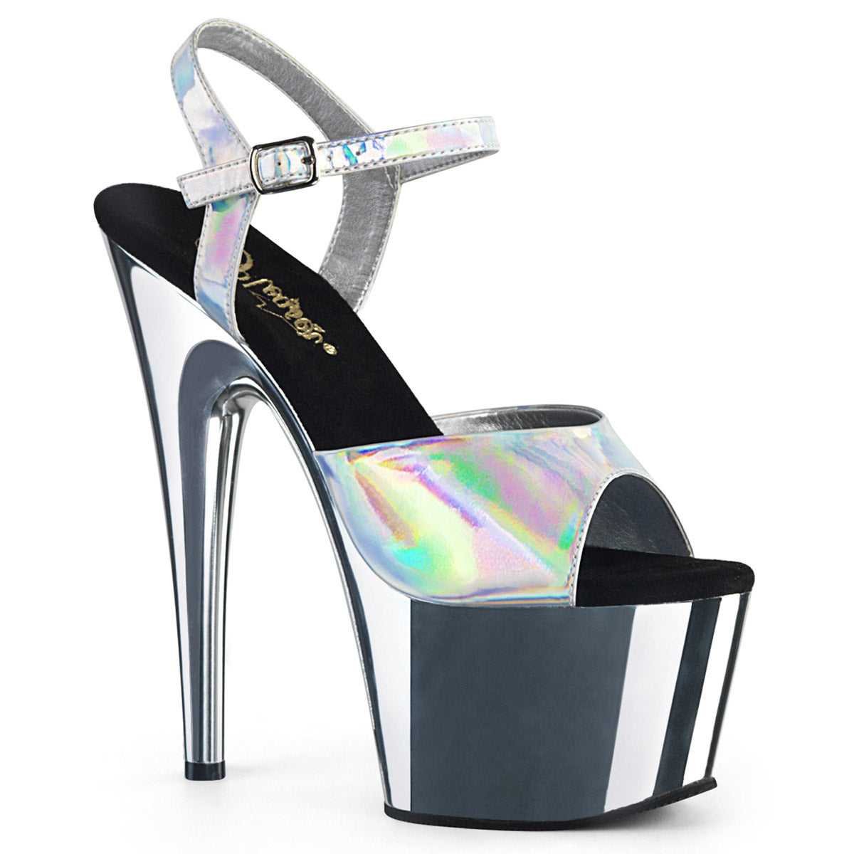 7" Heel, 2 3/4" PF Ankle Strap Sandal Pleaser Pleaser ADORE/709HGCH