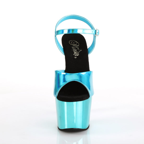 7" Heel, 2 3/4" PF Ankle Strap Sandal Pleaser Pleaser ADORE/709HGCH