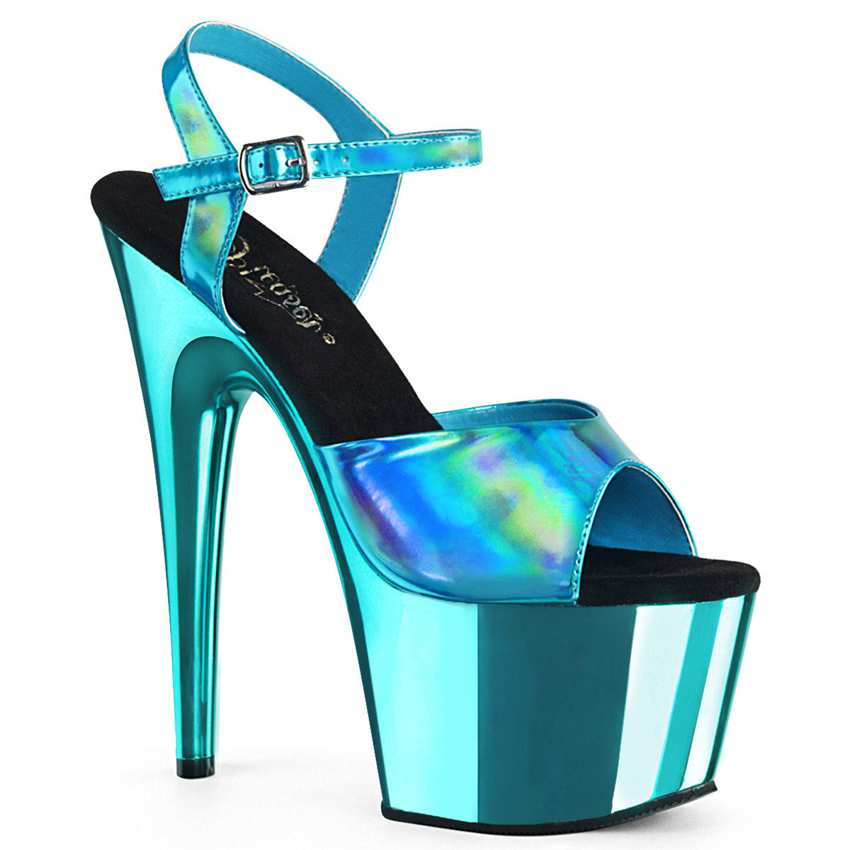 7" Heel, 2 3/4" PF Ankle Strap Sandal Pleaser Pleaser ADORE/709HGCH