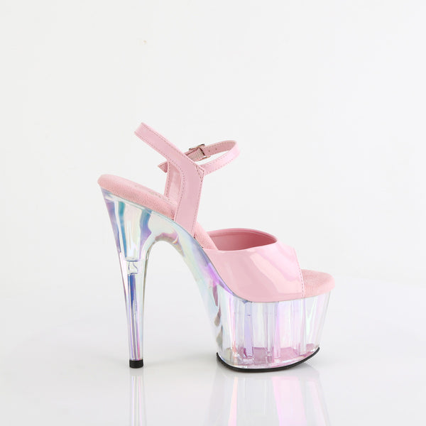 7" Heel, 2 3/4" Tinted Pf Ankle Strap Sandal Pleaser Pleaser ADORE/709HT
