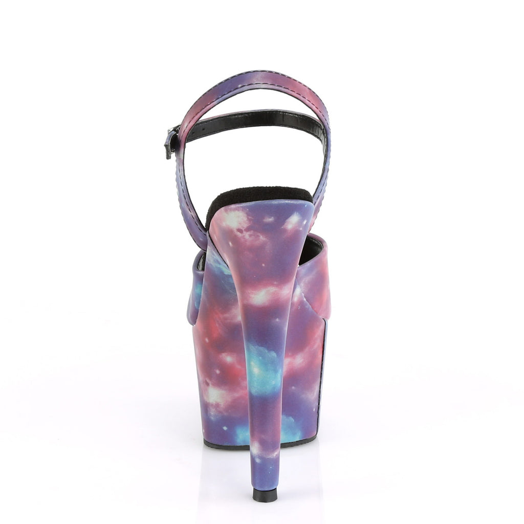 7" Heel, 2 3/4" PF Ankle Strap Sandal w/ Reflective Effect Pleaser Pleaser ADORE/709REFL