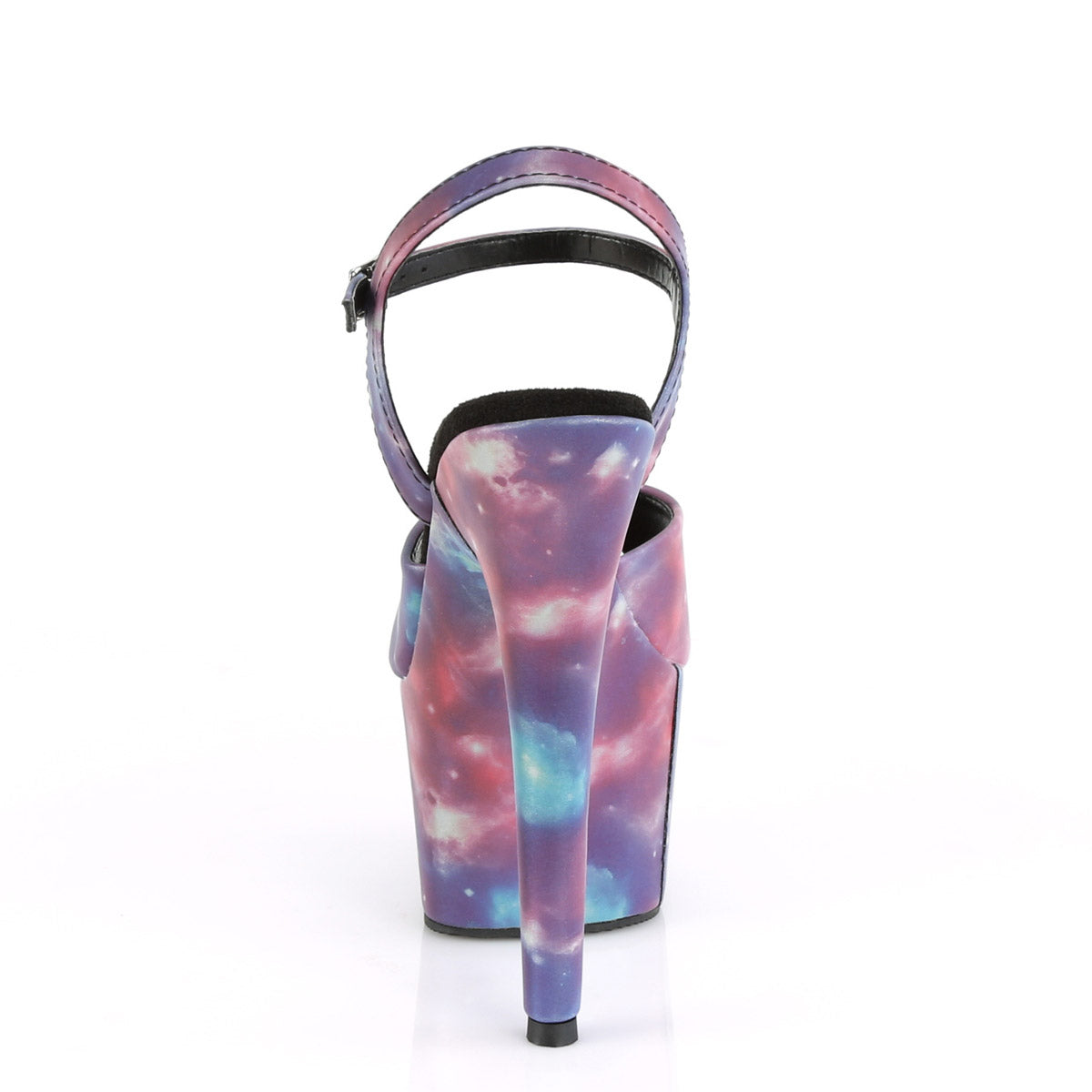 7" Heel, 2 3/4" PF Ankle Strap Sandal w/ Reflective Effect Pleaser Pleaser ADORE/709REFL