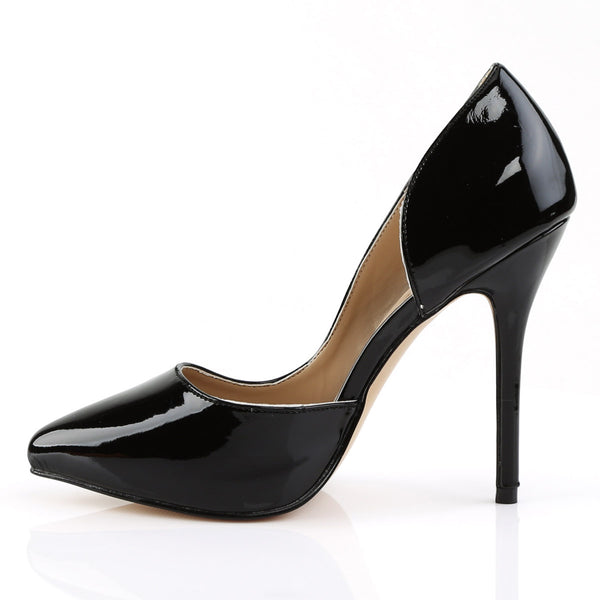 Elegant Half D'Orsay Pointed Toe Pumps Stiletto High Heels Shoes Pleaser Pleaser AMUSE/22
