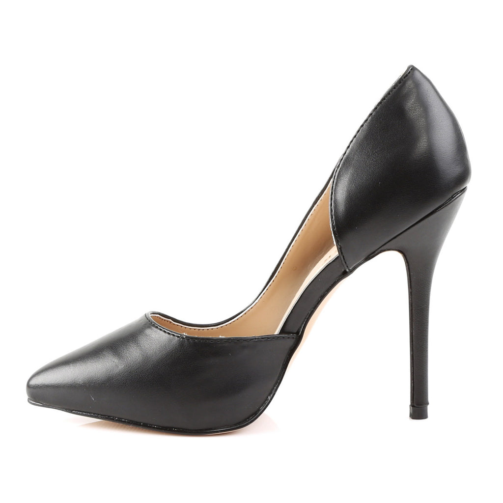Elegant Half D'Orsay Pointed Toe Pumps Stiletto High Heels Shoes Pleaser Pleaser AMUSE/22