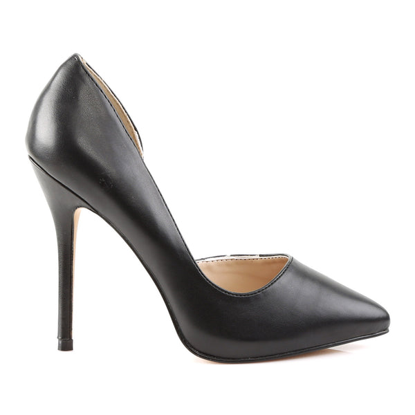 Elegant Half D'Orsay Pointed Toe Pumps Stiletto High Heels Shoes Pleaser Pleaser AMUSE/22