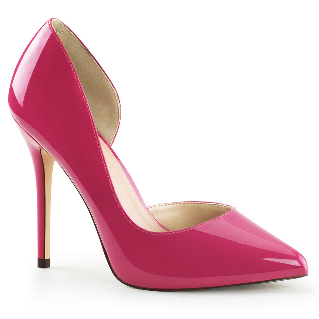 Elegant Half D'Orsay Pointed Toe Pumps Stiletto High Heels Shoes Pleaser  AMUSE/22