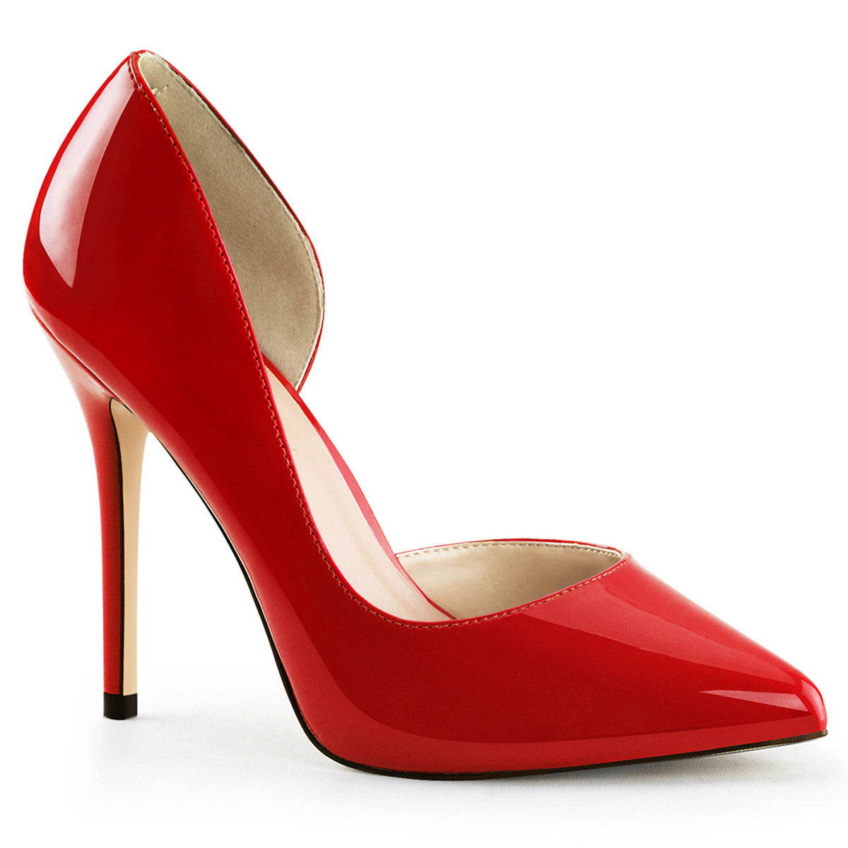 Elegant Half D'Orsay Pointed Toe Pumps Stiletto High Heels Shoes Pleaser Pleaser AMUSE/22