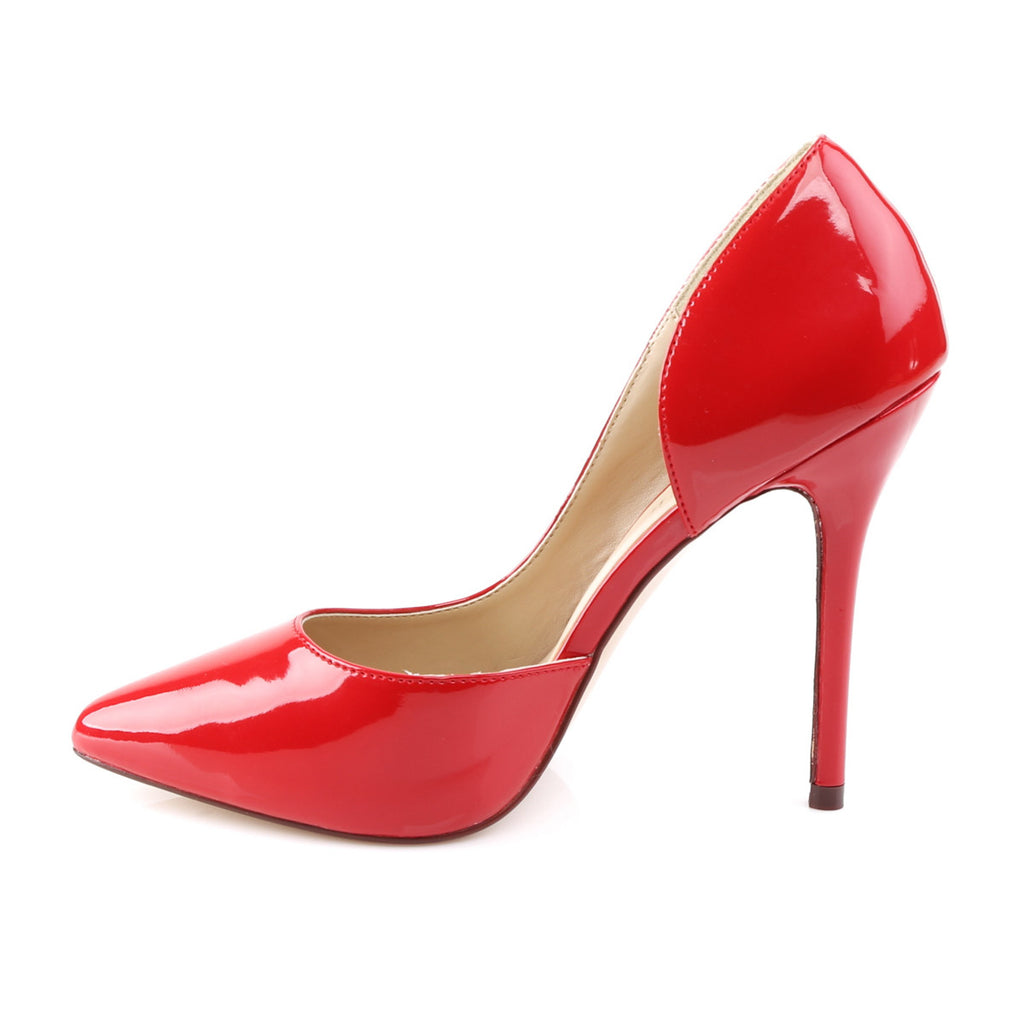Elegant Half D'Orsay Pointed Toe Pumps Stiletto High Heels Shoes Pleaser Pleaser AMUSE/22