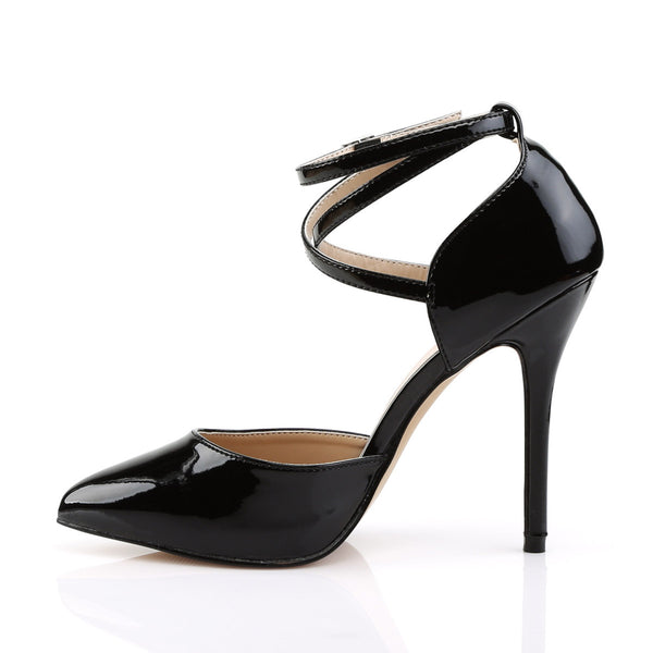 Elegant Pointed Toe D'Orsay Pumps Ankle Strap High Heels Shoes Pleaser Pleaser AMUSE/25