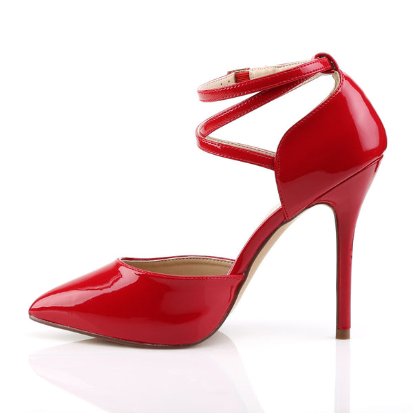 Elegant Pointed Toe D'Orsay Pumps Ankle Strap High Heels Shoes Pleaser Pleaser AMUSE/25