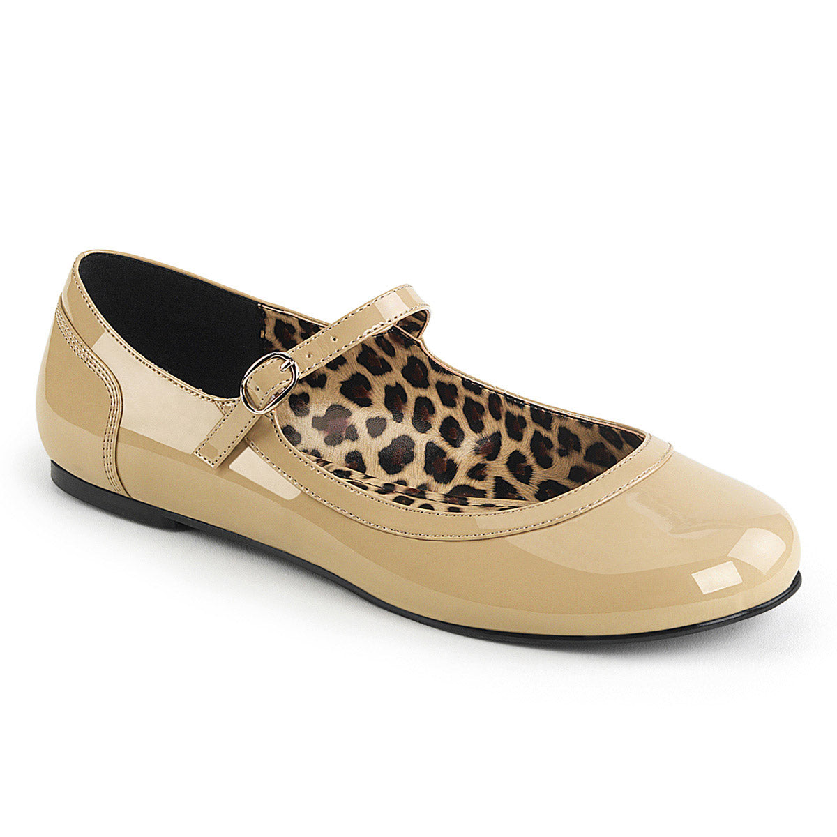 Mary Jane Ballet Flat Cream Pat Pleaser Pink Label ANNA/02
