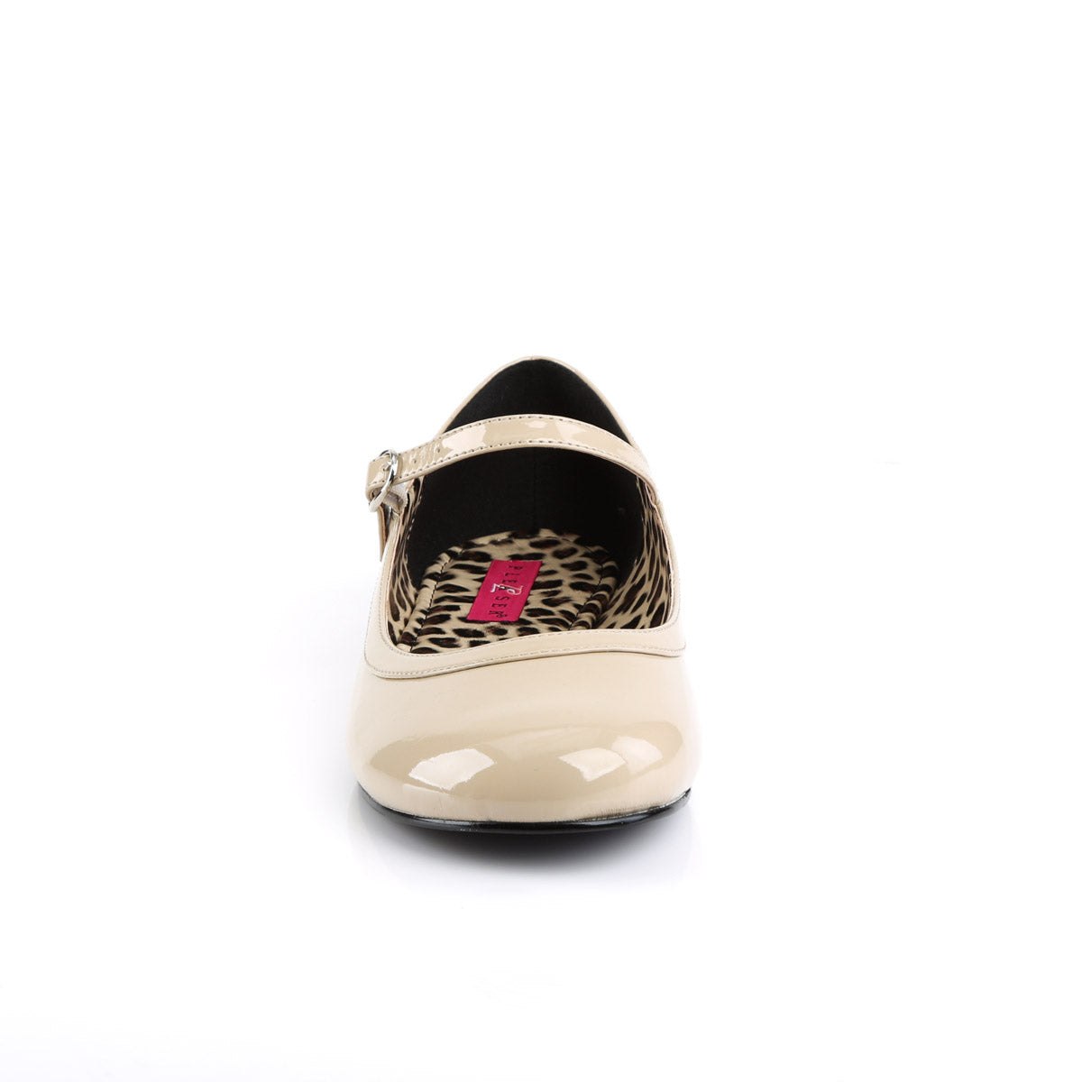 Mary Jane Ballet Flat Cream Pat Pleaser Pink Label ANNA/02