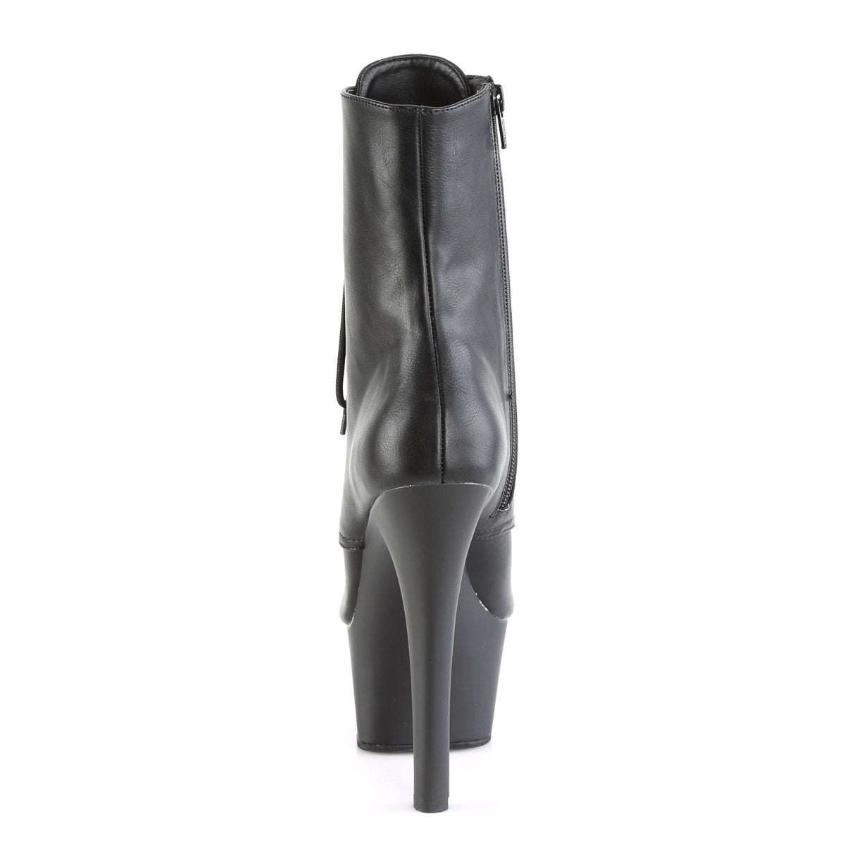 6" Heel, 2 1/4" PF Open Toe Lace-Up Ankle Boot, Side Zip Pleaser Pleaser ASPIRE/1021