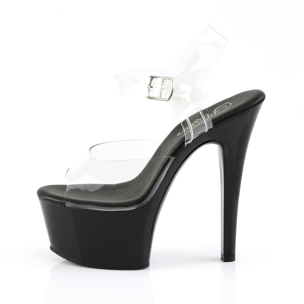 6" Heel, 2 1/4" Pf Vegan Friendly Ankle Strap Sandal Pleaser Pleaser ASPIRE/608