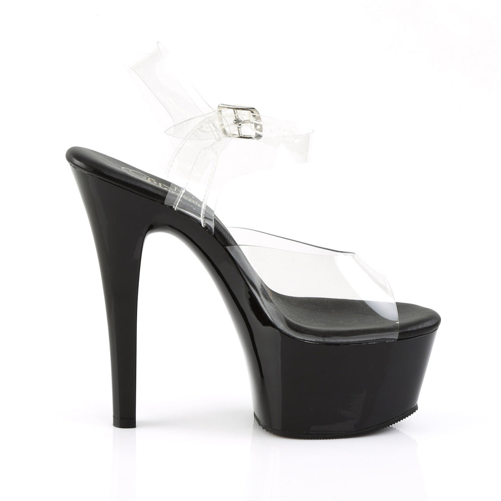 6" Heel, 2 1/4" Pf Vegan Friendly Ankle Strap Sandal Pleaser Pleaser ASPIRE/608