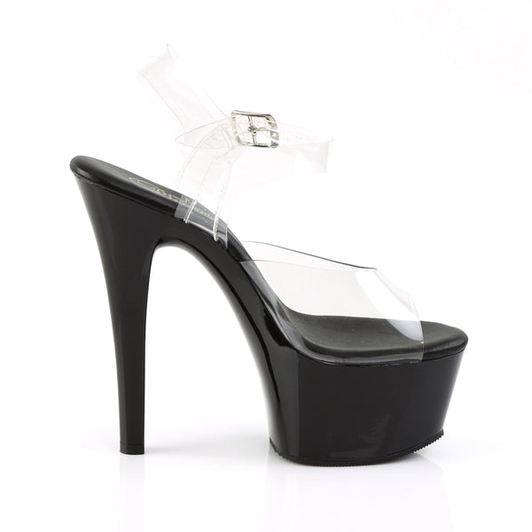 6" Heel, 2 1/4" Pf Vegan Friendly Ankle Strap Sandal Pleaser Pleaser ASPIRE/608