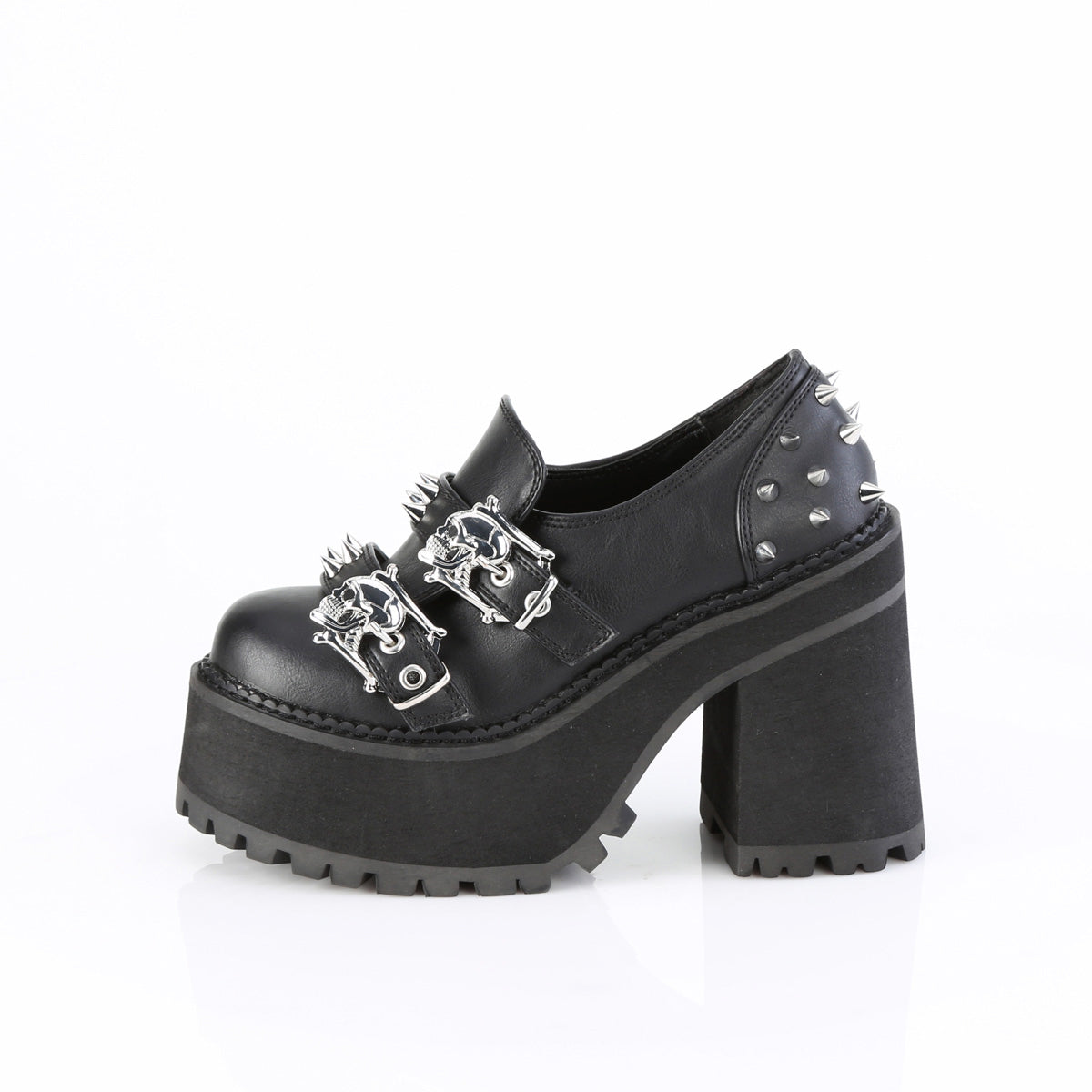 4 3/4" Heel, 2 1/4" Pf Loafer Pleaser Demonia ASSAULT/38