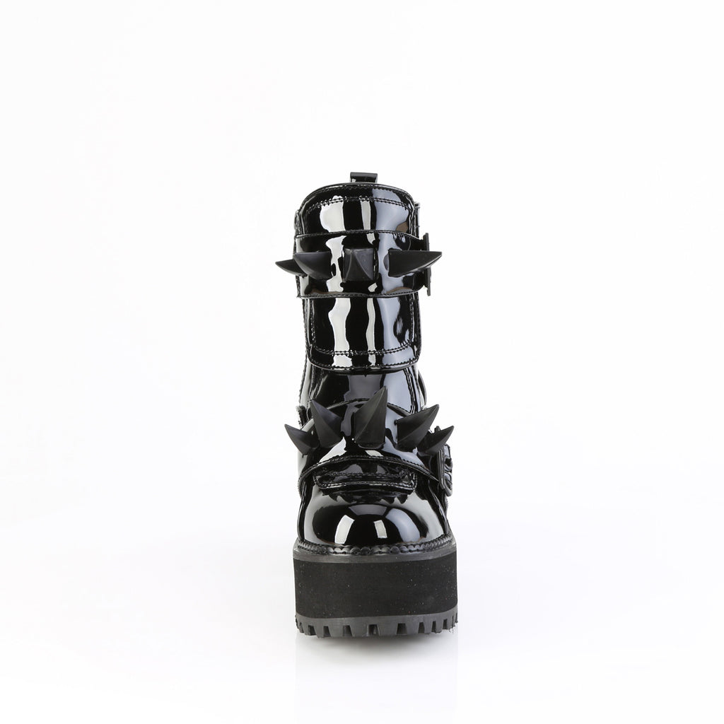 4 3/4" Heel, 2 1/4" Pf Ankle Boot, Inside Zip Pleaser Demonia ASSAULT/72