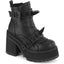 4 3/4" Heel, 2 1/4" Pf Ankle Boot, Inside Zip Pleaser Demonia ASSAULT/72