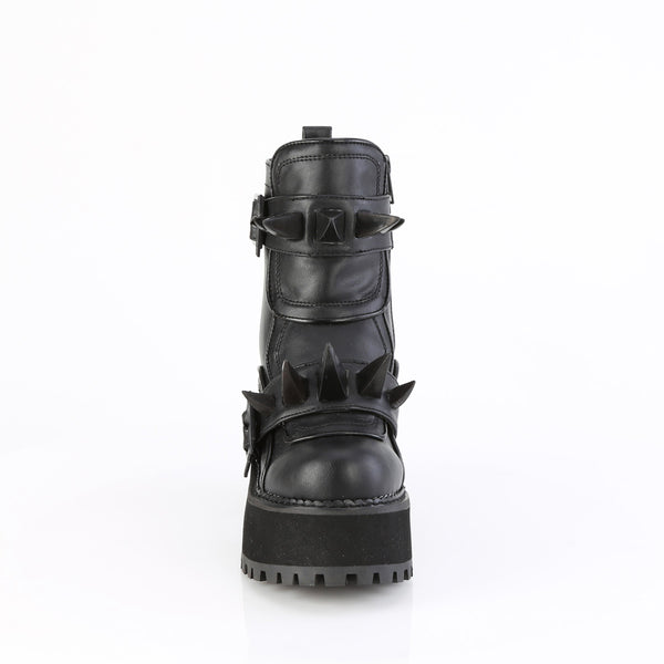 4 3/4" Heel, 2 1/4" Pf Ankle Boot, Inside Zip Pleaser Demonia ASSAULT/72