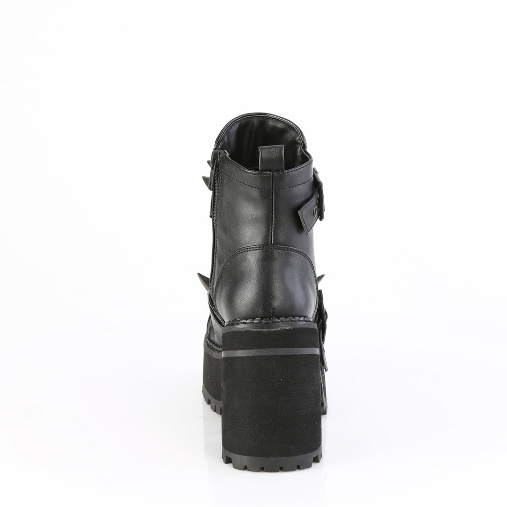 4 3/4" Heel, 2 1/4" Pf Ankle Boot, Inside Zip Pleaser Demonia ASSAULT/72