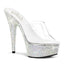 Sexy Rhinestone Platform Clear Upper Mule Cone High Heels Shoes Pleaser Pleaser BEJEWELED/601DM
