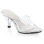 Sexy Open Toe Clear Upper Slip On Slippers Mules High Heels Shoes Pleaser Fabulicious BELLE/301