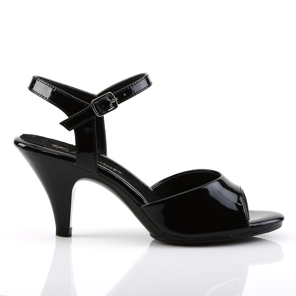 Sexy Casual Clear Upper Open Toe Sandal Ankle Strap High Heels Shoes Pleaser Fabulicious BELLE/309