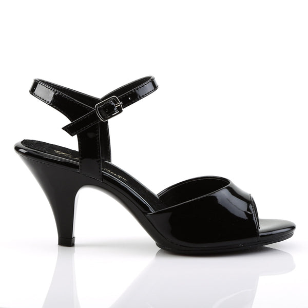 Sexy Casual Clear Upper Open Toe Sandal Ankle Strap High Heels Shoes Pleaser Fabulicious BELLE/309