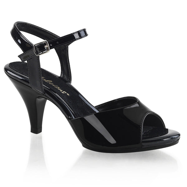 Sexy Casual Clear Upper Open Toe Sandal Ankle Strap High Heels Shoes Pleaser Fabulicious BELLE/309