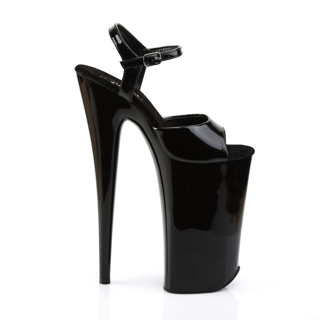 10" Heel, 6 1/4" PF Ankle Strap Sandal Pleaser Pleaser BEYOND/009