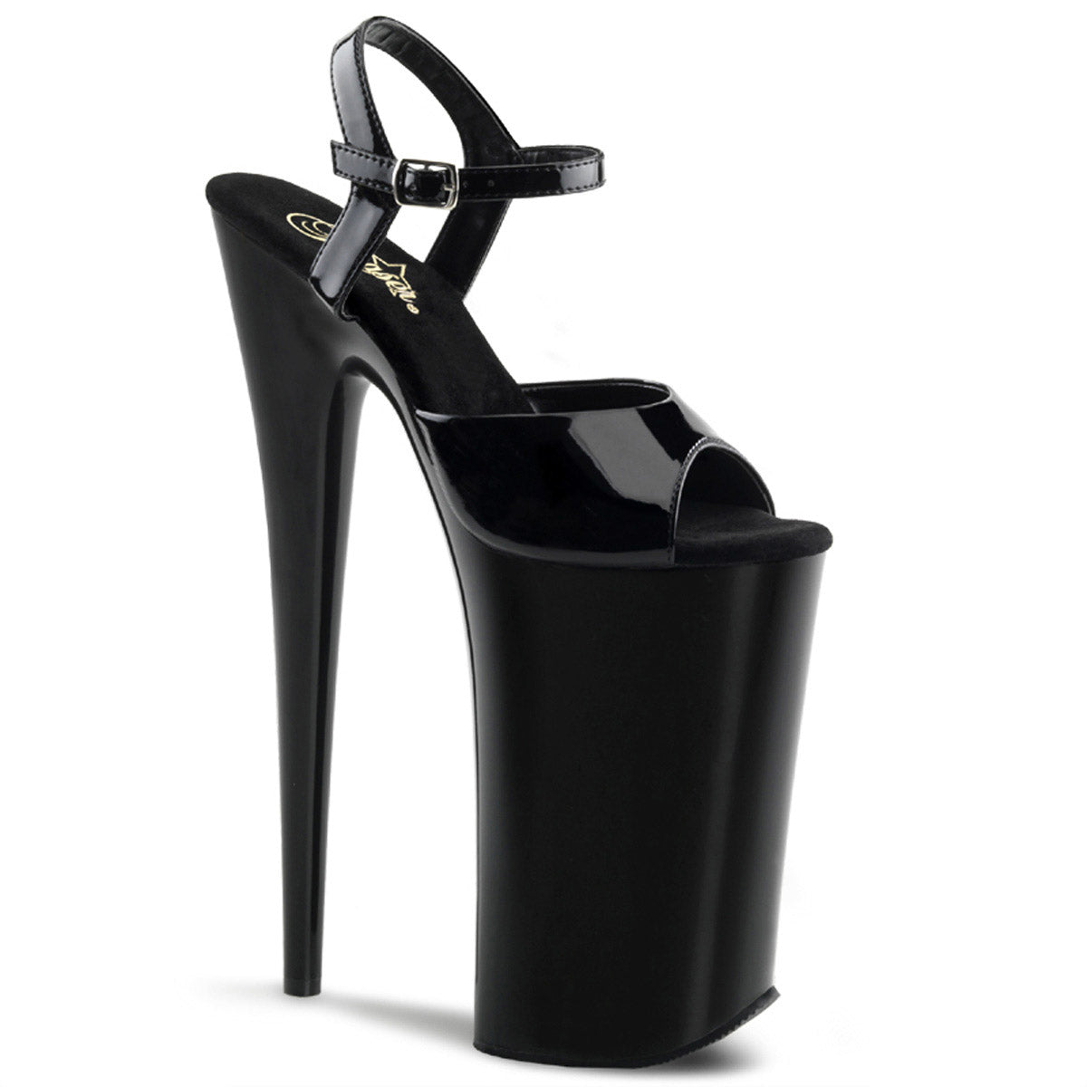 10" Heel, 6 1/4" PF Ankle Strap Sandal Pleaser Pleaser BEYOND/009