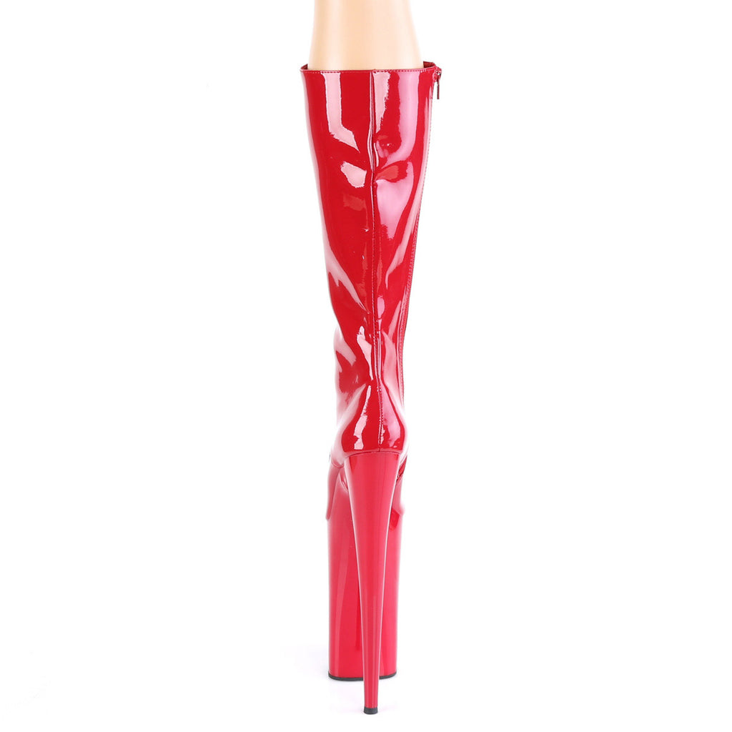10" Heel, 6 1/4" Pf Lace-up Front Knee High Boot, Side Zip Pleaser Pleaser BEYOND/2020