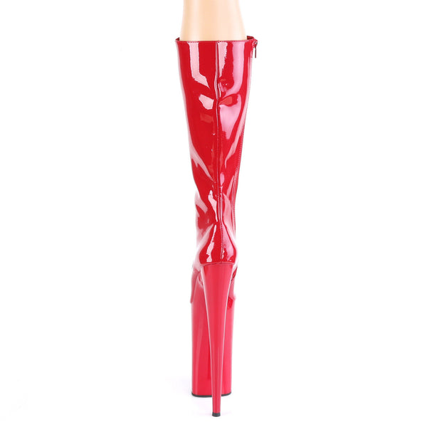 10" Heel, 6 1/4" Pf Lace-up Front Knee High Boot, Side Zip Pleaser Pleaser BEYOND/2020