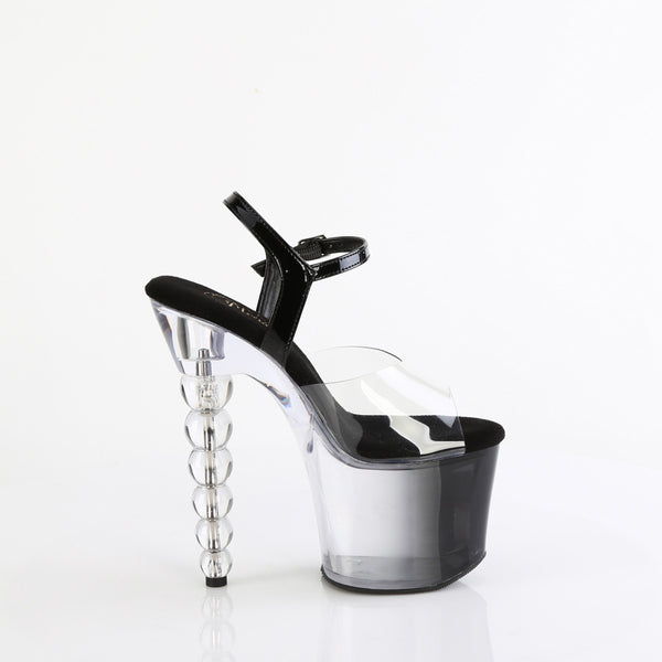 7" Heel, 2 3/4" Pf Ankle Strap Sandal Pleaser Pleaser BLISS/708/1BC