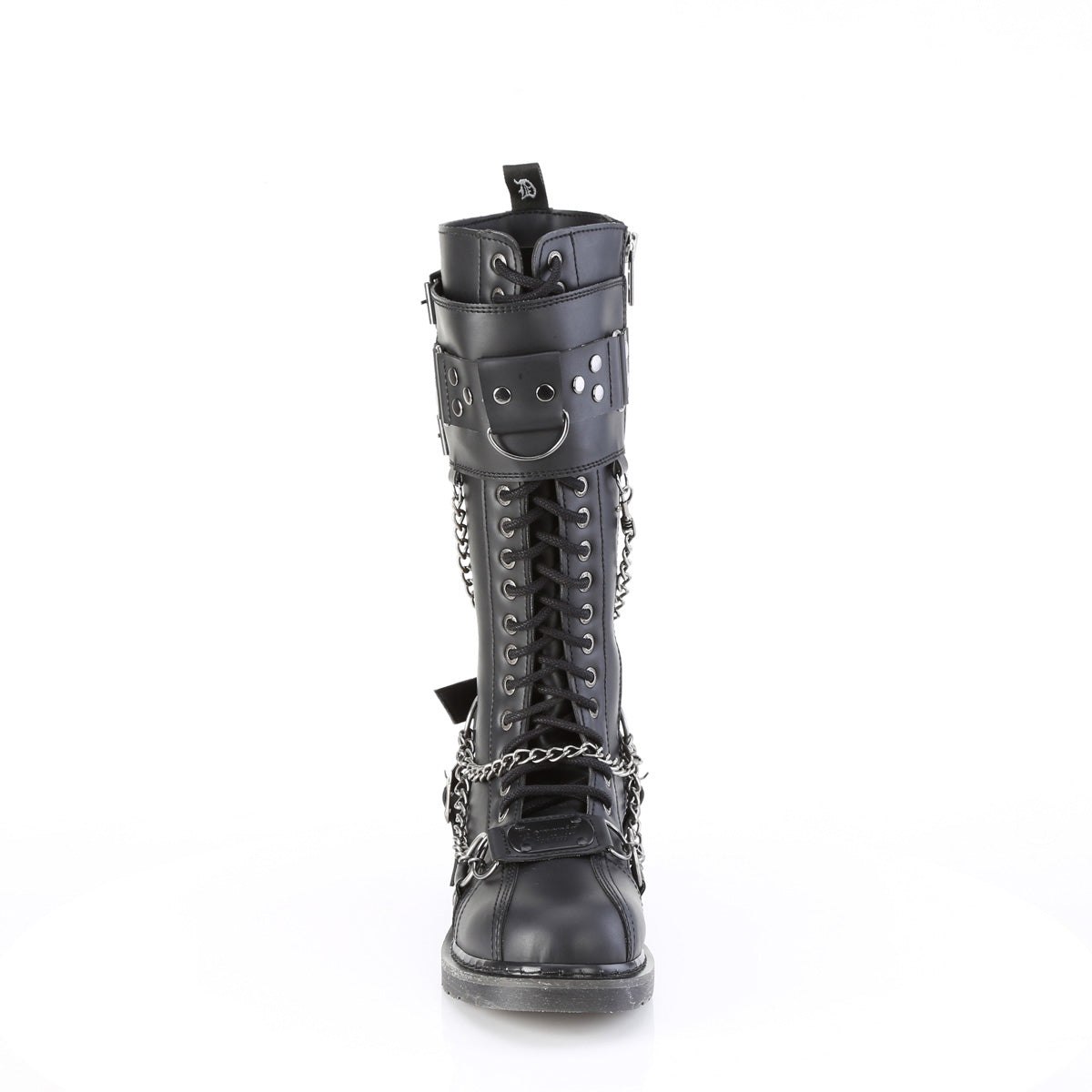 1 1/4" Heel 20 Eyelet Knee High Combat Boot, Side Zip Secondary image