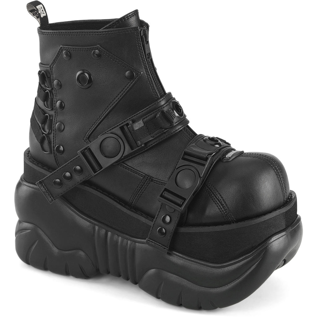 3" Pf Ankle Boot, Back Zip Pleaser Demonia BOXER/60