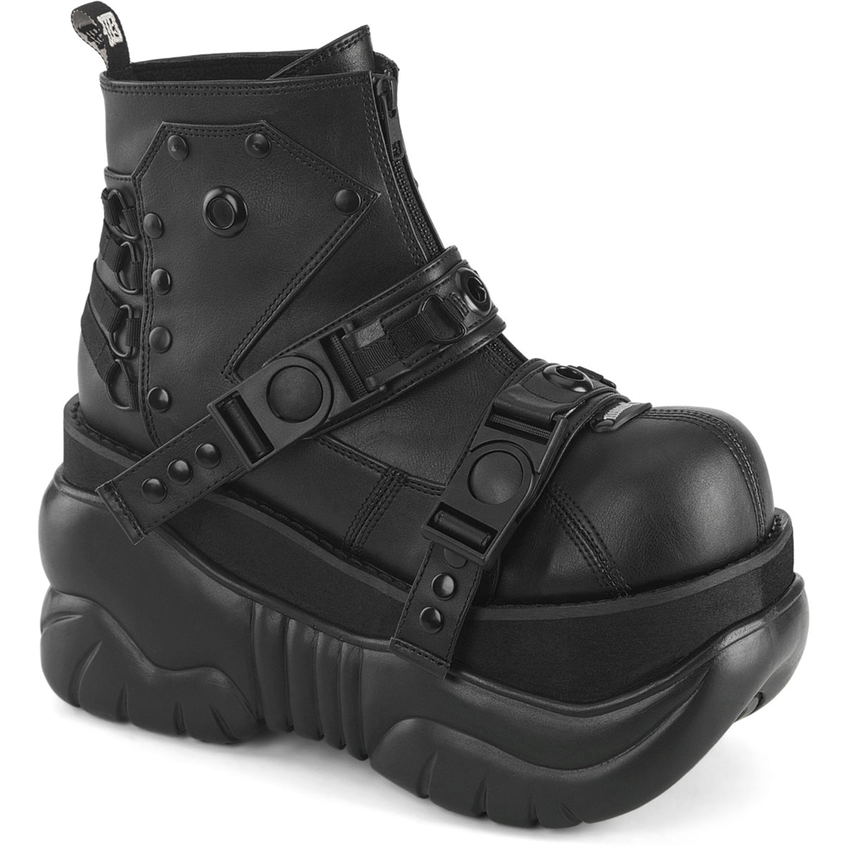 3" Pf Ankle Boot, Back Zip Pleaser Demonia BOXER/60