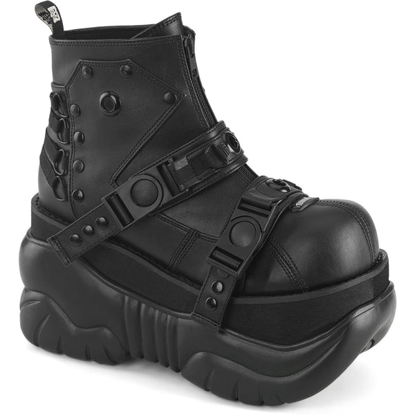 3" Pf Ankle Boot, Back Zip Pleaser Demonia BOXER/60