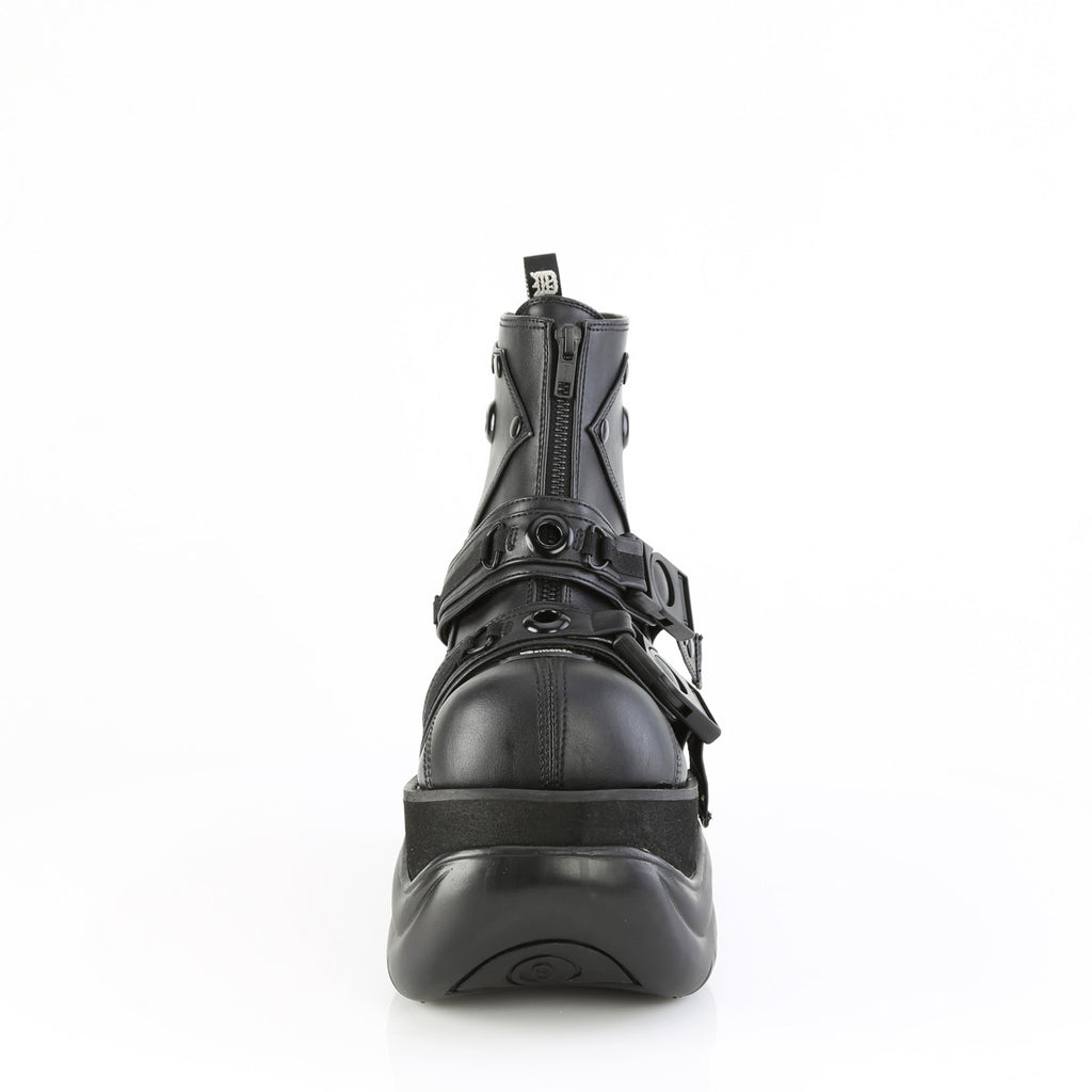 3" Pf Ankle Boot, Back Zip Pleaser Demonia BOXER/60